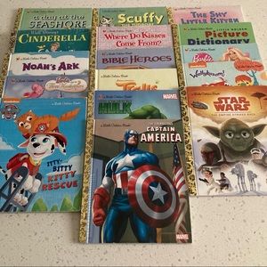 Little Golden Books From 70’s & 80’s Hardback Lot Of 16 Books